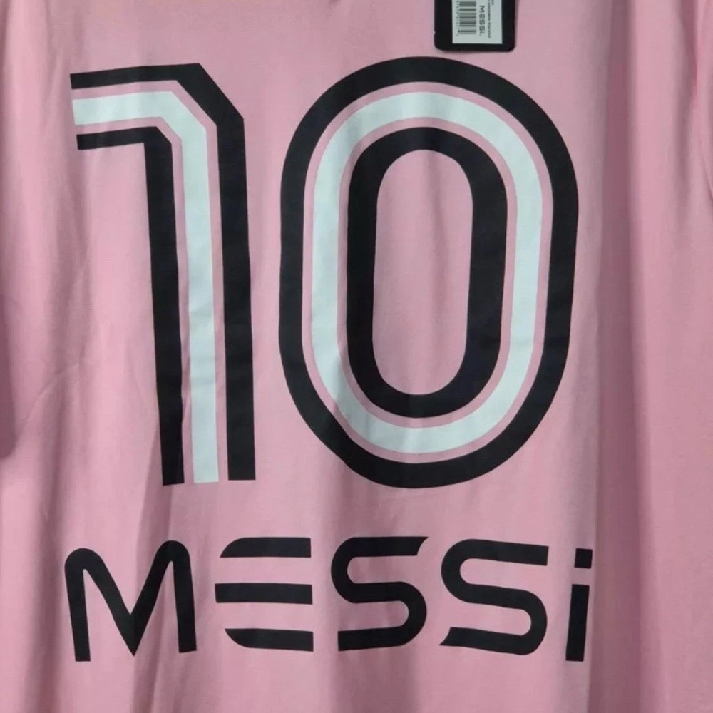 NWT [Messi] Lionel Messi #10 Heatwave Soccer-Style Lifestyle Jersey Men’s Large - Picture 11 of 14